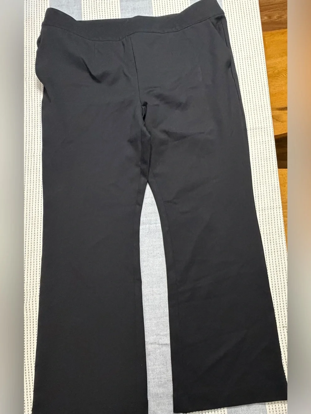 Soft Surroundings Ponte Bootcut Pants- Black